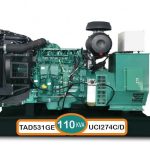 دیزل ژنراتور ولوو پنتا 100kva الی 110kva کاوا مدل TAD 531 GE با ژنراتور استمفورد انگلستان مدل UCI274C/D