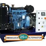دیزل ژنراتور بادوین 23kva الی 25kva کاوا مدل 4M06G25/5 با ژنراتور طرح استمفورد