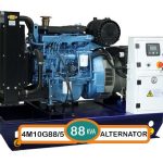 دیزل ژنراتور بادوین 80kva الی 88kva کاوا مدل 4M10G88/5 با ژنراتور طرح استمفورد