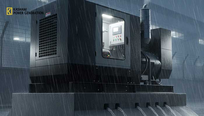 دیزل ژنراتور در برابر باران